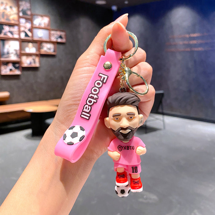 Wholesale World Cup star keychain doll pendant bag car key chain