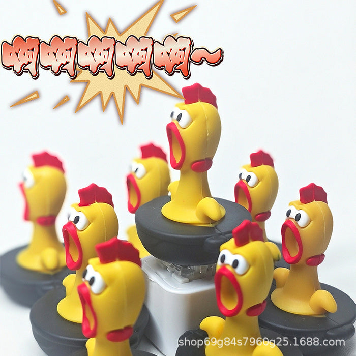 Wholesale Button press creative pendant cute style keychain decompression toy