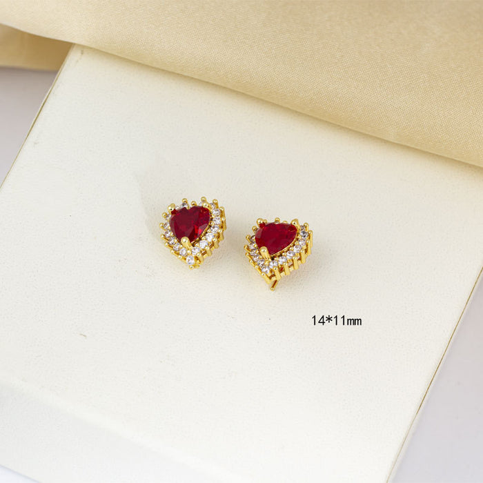 Wholesale Titanium Steel Necklace for Women heart necklace Earrings Ring Light Luxury Collarbone Chain