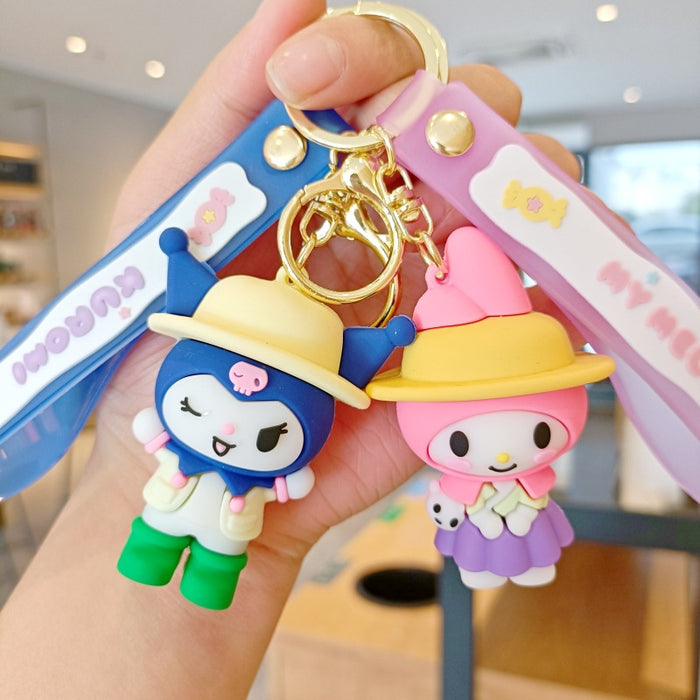 Wholesale Cute 3D Doll Silicone Keychain JDC-KC-MingT129