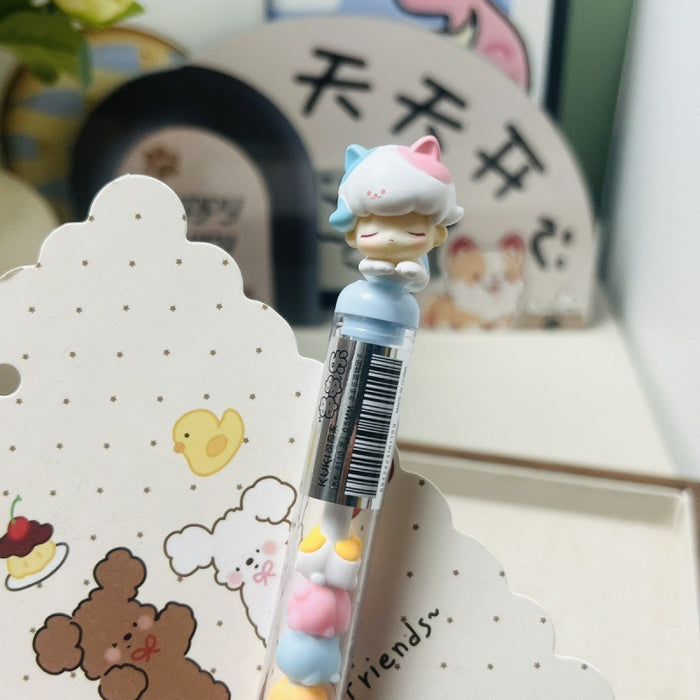 Wholesale Flocking Cute Grain String Music Gel Pen