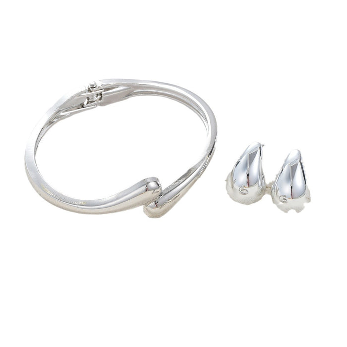 Wholesale Water droplet adjustable ring,  earring,  and bracelet jewelry set