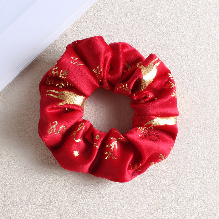 Wholesale Christmas Plush Hair Scrunchies JDC-HS-Heqin003