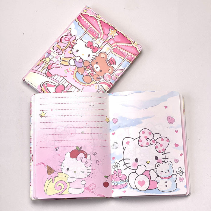 Wholesale Cartoon Kawaii PU Leather A5 Notebook with Gold Foil Print 100 Sheets Cute Cat Design
