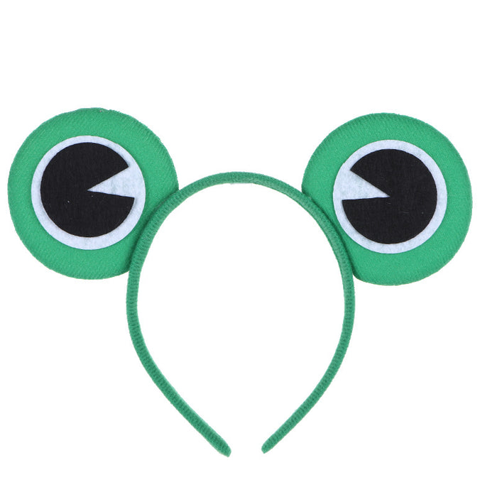 Wholesale Cartoon Big Eyed Frogs Fabric Headband JDC-HD-MeiY005