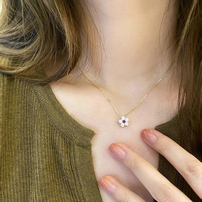 Wholesale Flower  Necklace  Niche Design