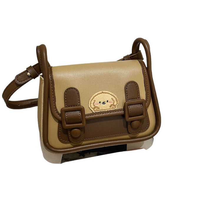 Wholesale Color blocking minimalist bag with fashionable and retro texture, niche single shoulder bag