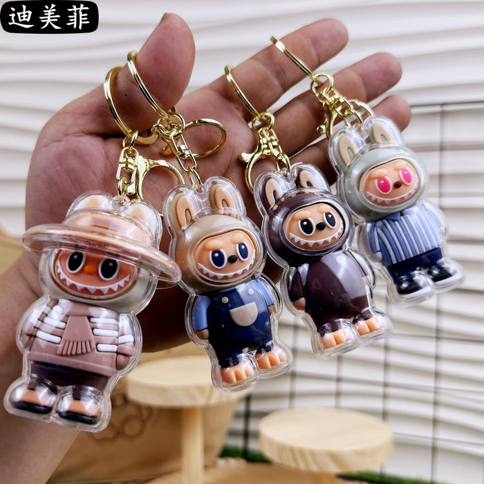 Wholesale Creative Acrylic Cartoon Cute Keychain Popular Children' s Gift Small Pendant Doll