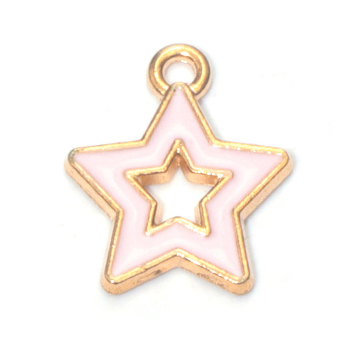 Wholesale Chic Pink Alloy Oil Drip DIY Jewelry Charms Crown Theme for Bracelet Necklace Bag Decoration