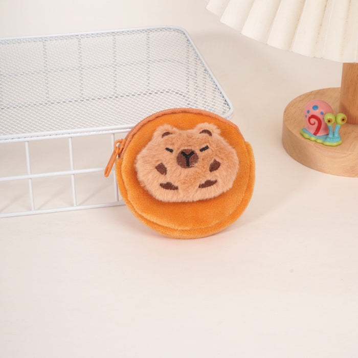 Wholesale Mini plush cute cartoon wallet portable