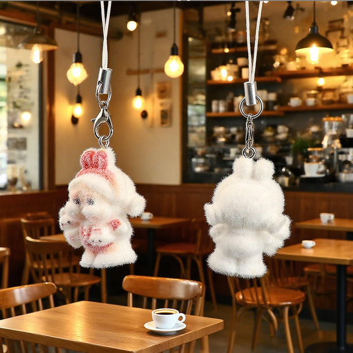 Wholesale Creative Velvet Keychain Cute Cartoon Doll Phone Strap