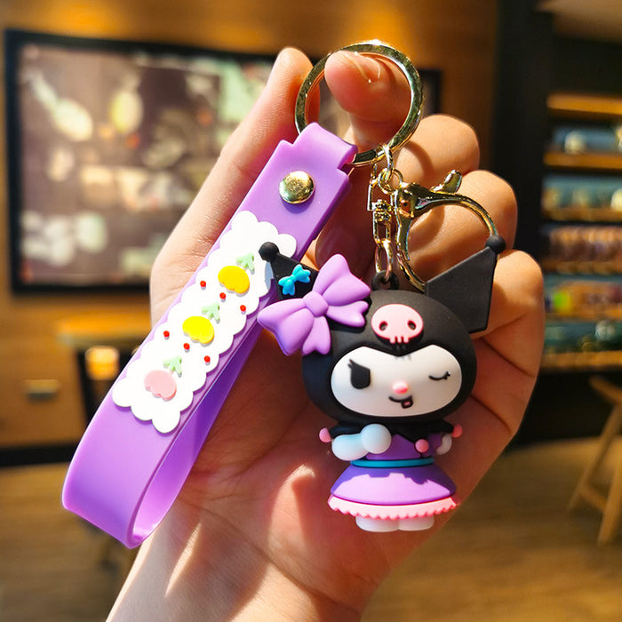 Wholesale Rubber Cartoon Doll Three-dimensional Keychain JDC-KC-Tingm105