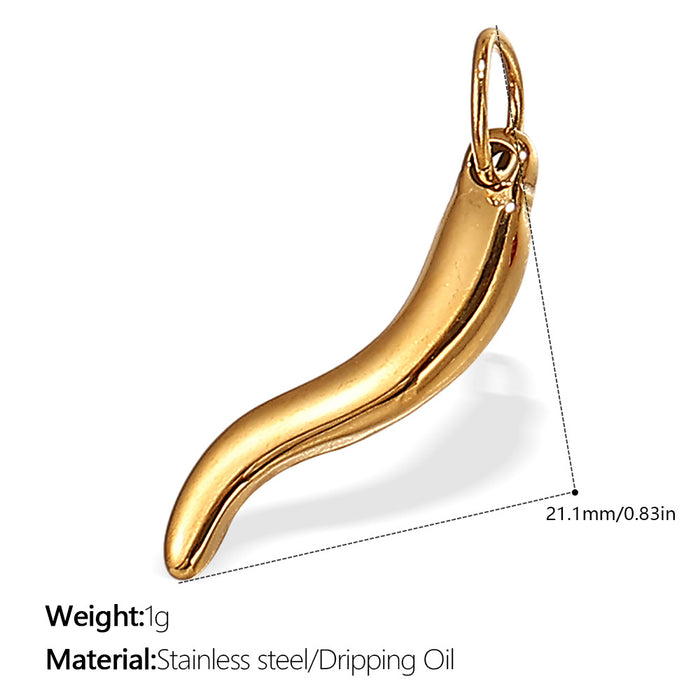 Wholesale DIY Stainless Steel Gold-Plated Necklace Pendant