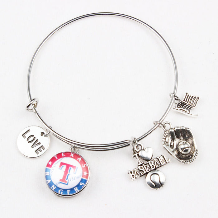 Wholesale Team bracelet alloy baseball glove small pendant bracelet