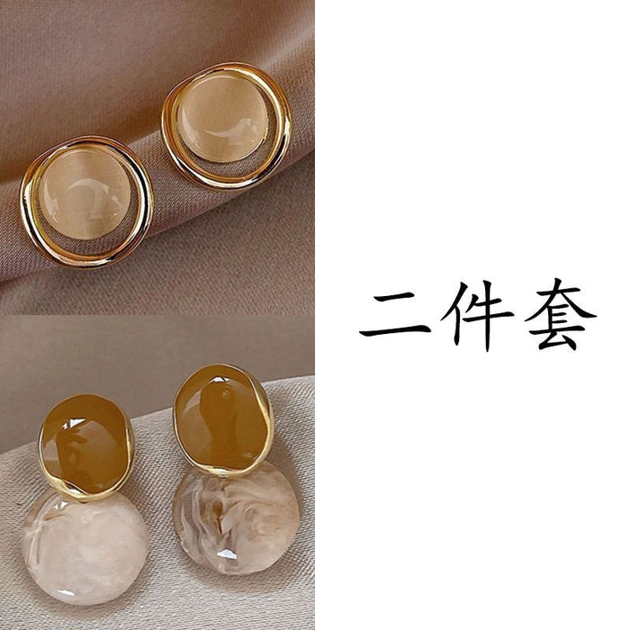 Wholesale Retro Cat' s Eye  Hoop Earrings