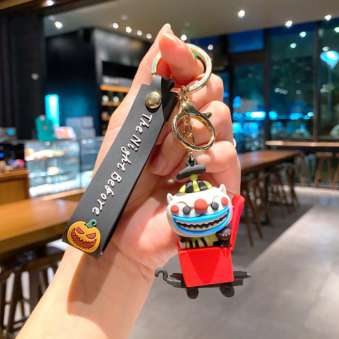 Wholesale Silicone Keychain Trendy Christmas Bag Charm