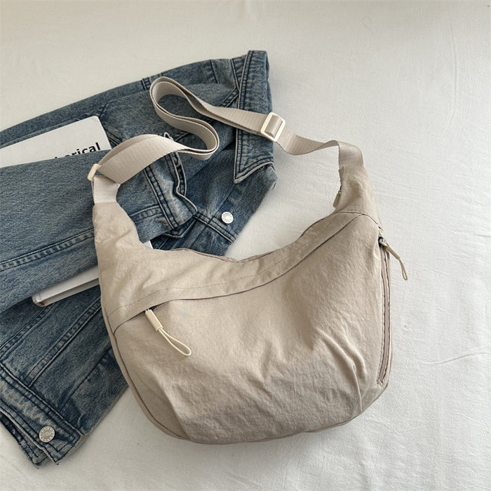 Wholesale Casual versatile crossbody bag, new fashionable and simple shoulder bag, solid color and lightweight