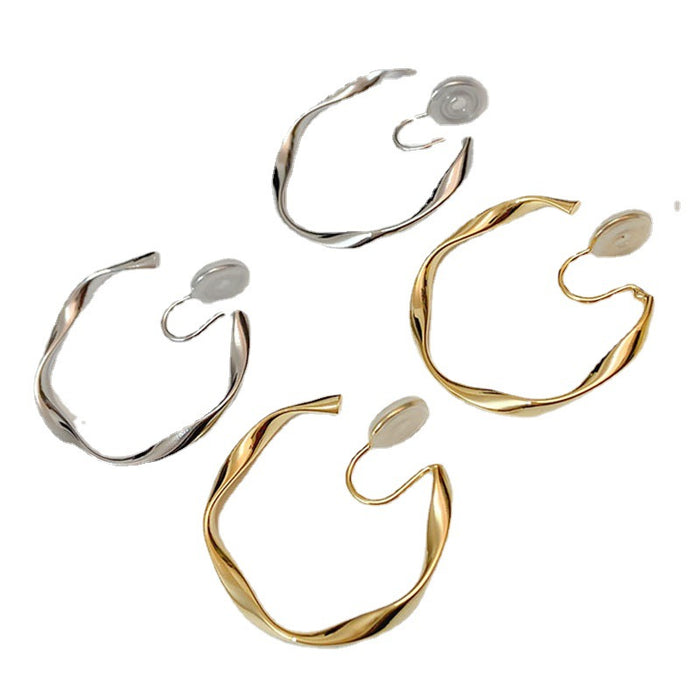 Wholesale 925 silver needle metal grain earrings irregular earrings exaggerated earrings