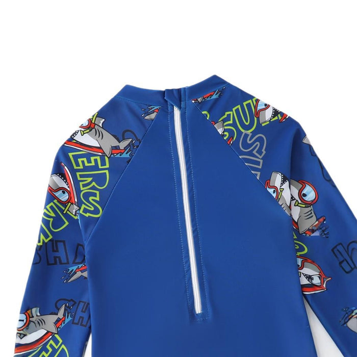 Wholesale New children's swimsuit one-piece long sleeved long pants 2-piece set surfing swimsuit swimming suit