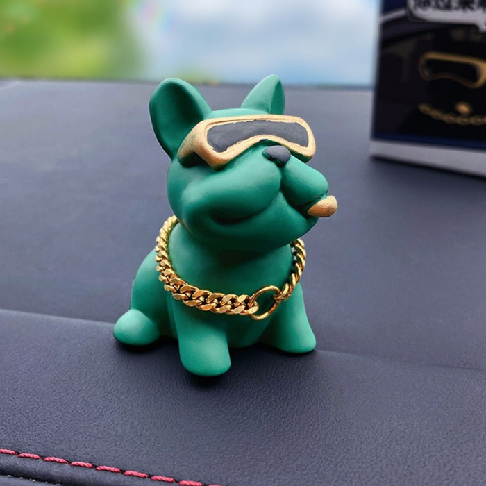 Wholesale Cute Resin Bulldog Keychain