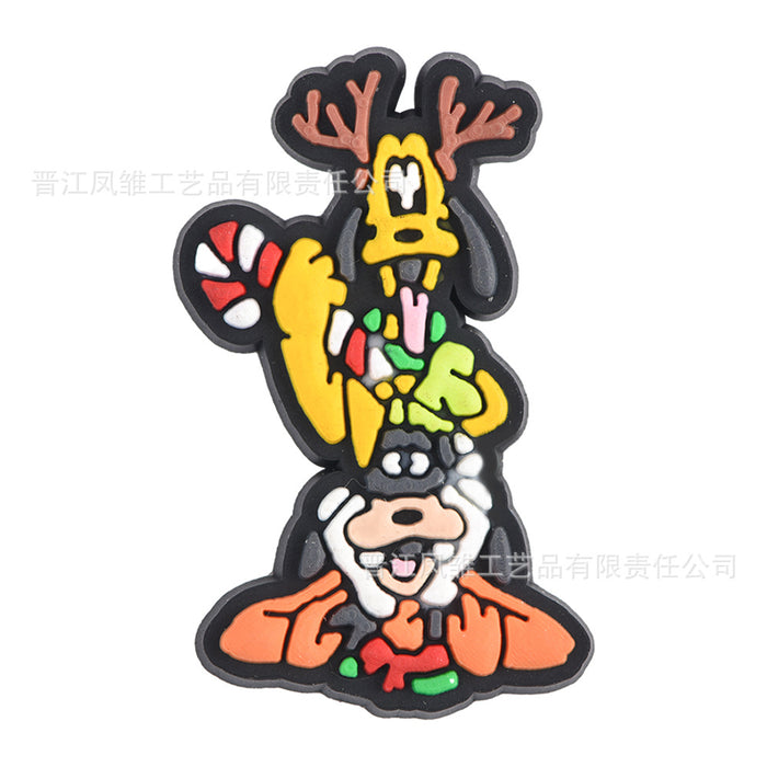 Wholesale 50pcs Christmas Shoes Charms  soft rubber shoes accessories decoration