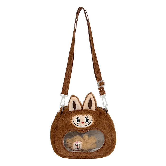 Wholesale Stuffed Bag Women' s Crossbody Bag Cartoon Kidsren' s Bag Ins New Cute Little Girl Doll Handbag Shoulder Bag