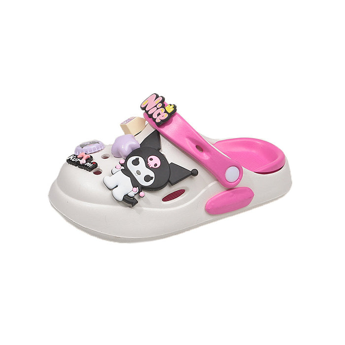 Wholesale Slippers Cartoon Double Color All-match Hole Shoes Soft Sole Non-slip Toe Sandals