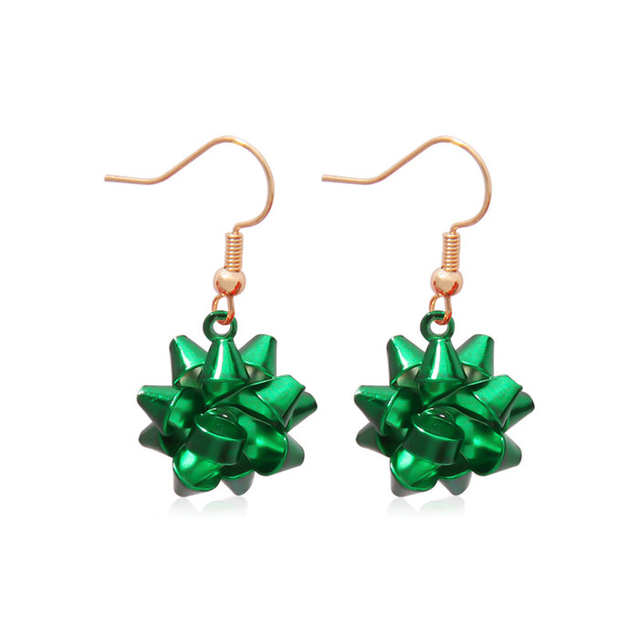 Wholesale 3pcs Alloy Diamond Color Bell Snowflake Christmas Tree Earrings JDC-ES-BinL015