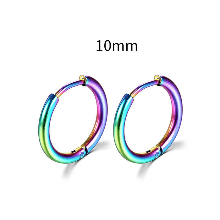 Wholesale Hot Selling Stainless Steel Earrings New Round Earrings for Men European and American Body Piercing Accessories JDC-ES-YaChen010