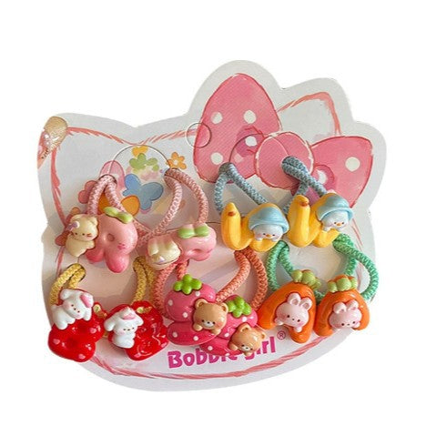 Wholesale Cartoon children' s hair ties hair clips