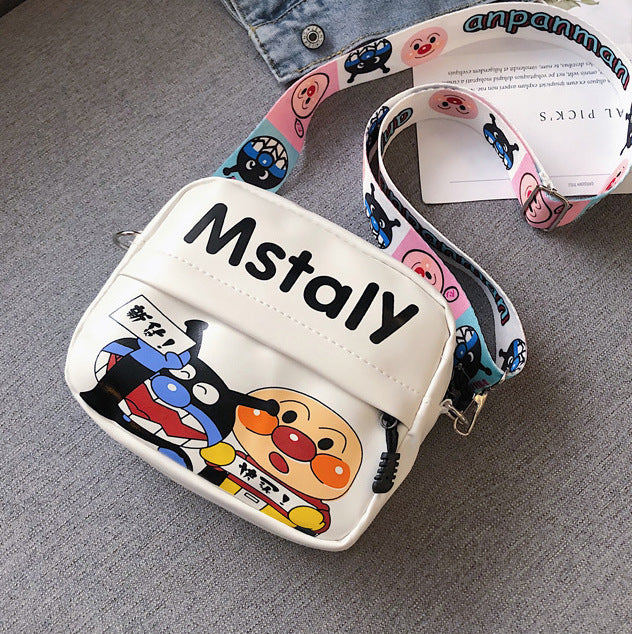 Wholesale Cartoon Bag Casual Crossbody Bag Student Kidsren' s Square Bag Niche Cute Pu Ladies Canvas Bag