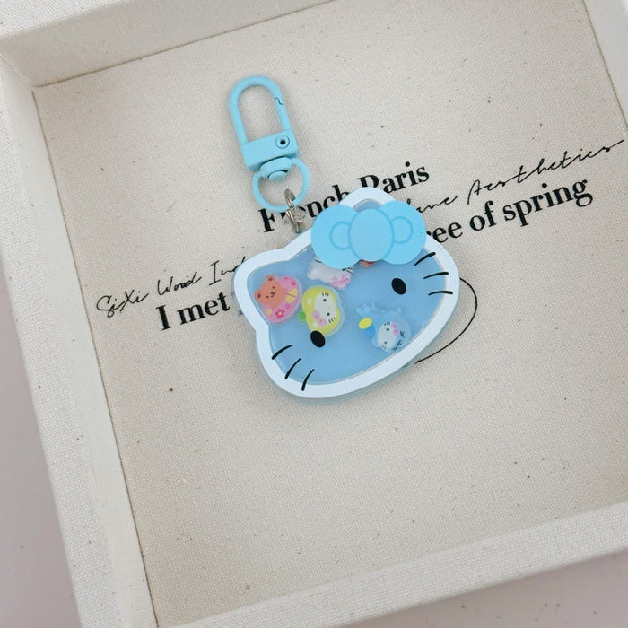 Wholesale Cartoon Wobble Cat Acrylic Keychain Bag Charm Cute Gift For Classmate Car Key Accessory Decorative Purse Pendant