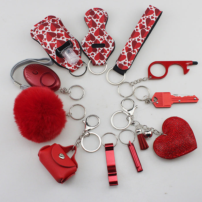 Wholesale Multifunctional Metal DIY 11-piece Keychain Set JDC-KC-TouMS080