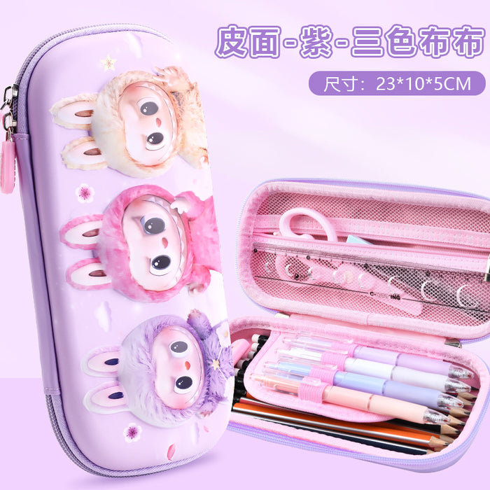 Wholesale Cartoon Pencil Case for Primary School Students Large Capacity Storage