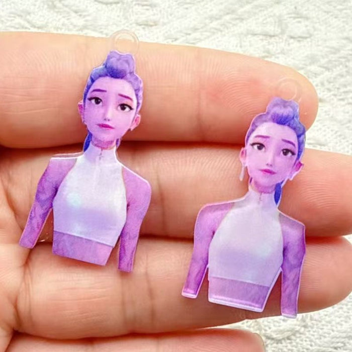 Wholesale 10pcs kpop Acrylic Pendant DIY Earring Holder