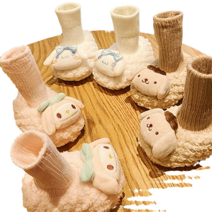 Wholesale Baby shoes and socks in autumn and winter warm soft soles