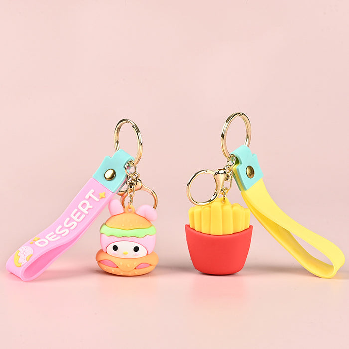 Wholesale Cartoon Cute PVC Soft Keychain Pendant Fashion Accessory Gift MOQ≥10