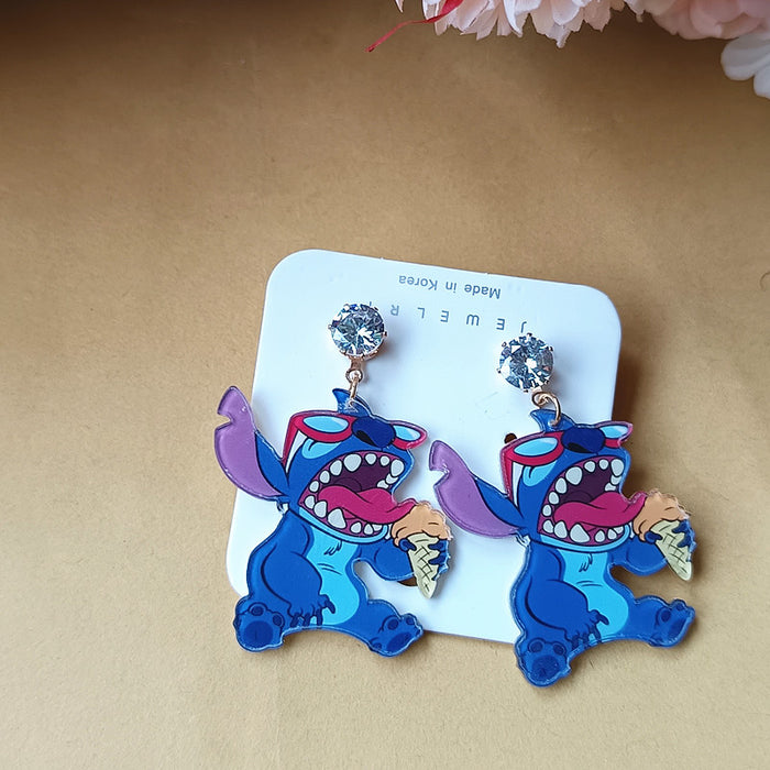 Wholesale Cute Acrylic Cartoon Earrings JDC-ES-Xiaox017