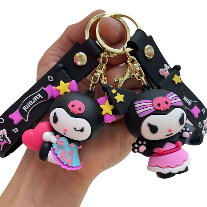 Wholesale Cute cartoon keychain creative couple bag pendant, car keychain pendant, small gift