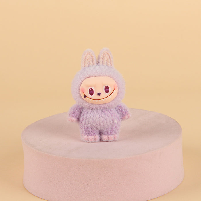 Wholesale Creative Resin Flocked Keychain