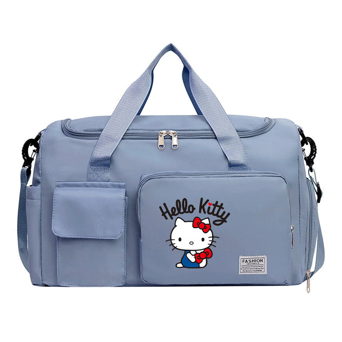 Wholesale  Cartoon Printed Fitness Bag with Shoe Storage Large Capacity Duffel Bag