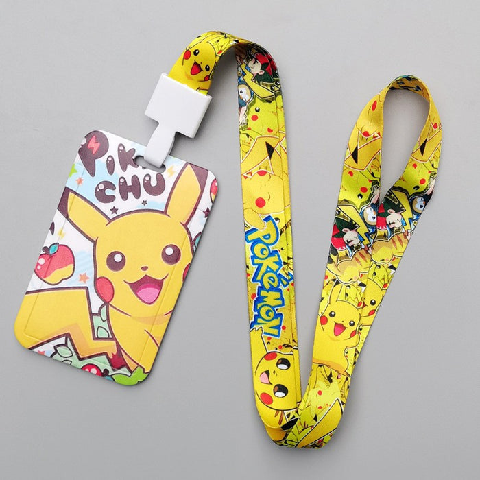 Wholesale Trendy Plastic Cartoon Card Holder With Lanyard Student ID Badge Gift