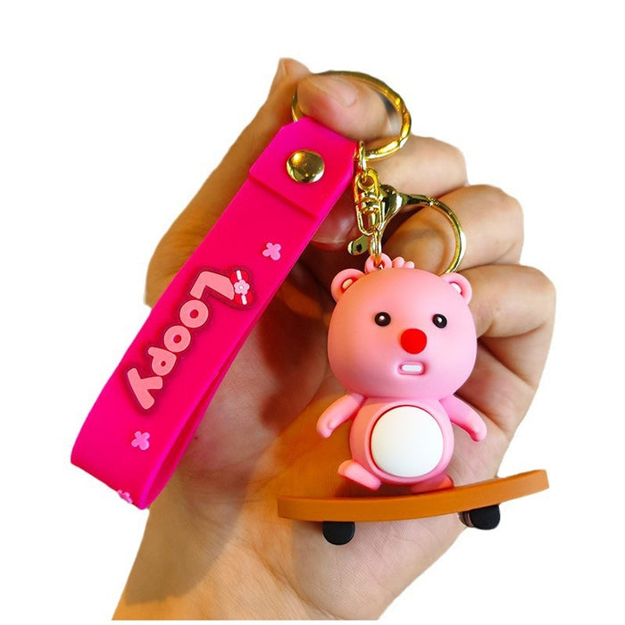 Wholesale Silicone Cartoon Doll Keychain JDC-KC-Tingm145