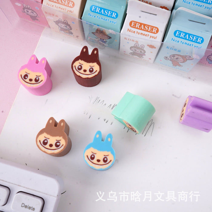 Wholesale Cartoon Milk Box Eraser Creative Cute Sliced Eraser