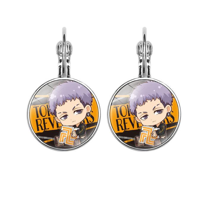 Wholesale Avengers Time Gem French earrings anime peripheral jewelry