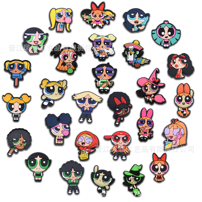 Wholesale 50pcs Cute cartoon Shoes Charms