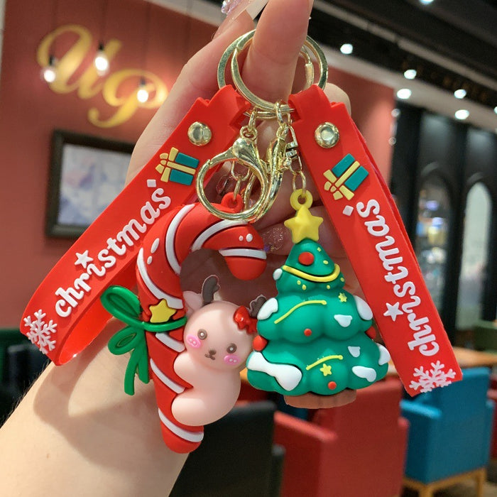 Wholesale Cartoon Cute Christmas Snowman Keychain