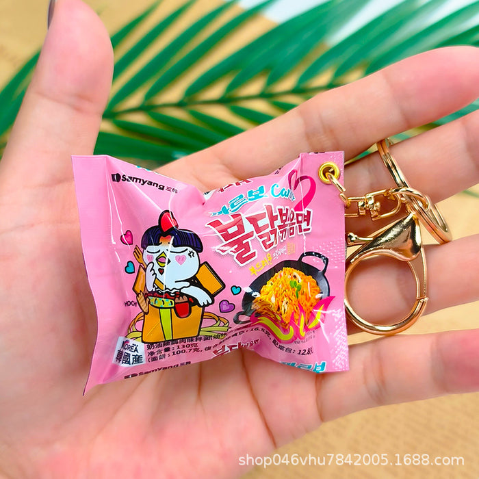 Wholesale New snack bag pendant with simulated miniature rubber candy key pendant