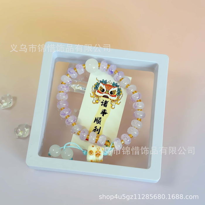 Wholesale New Ink Abacus Bead Bracelet, Tassel, Fortune Cat Bracelet