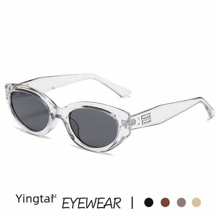 Wholesale New retro cat-eye sunglasses for women, fashionable and high-end street style sunglasses for small faces